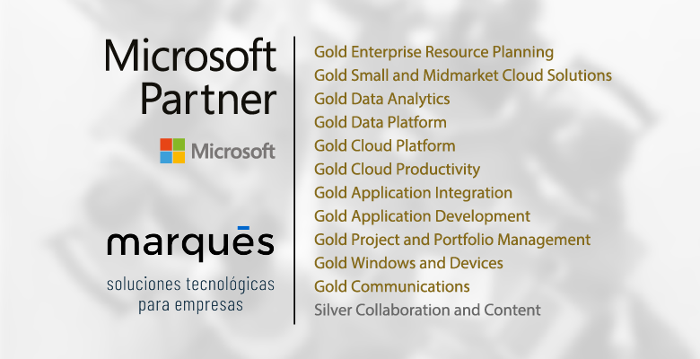 Marqués, Gold Partner de Microsoft, alcanza 12 competencias en 2021